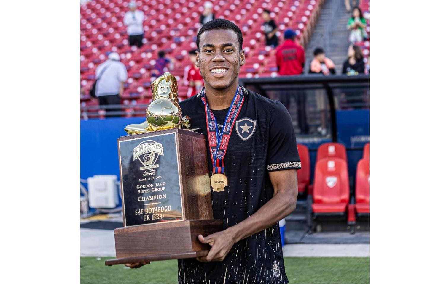 Departamento de Esportes de Terra Nova do Norte celebra conquista internacional do atleta Iago Moraes campeão do Dallas Cup Sub-19 nos Estados Unidos