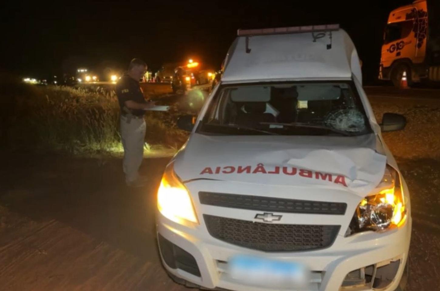 Homem morre ao ser atropelado por ambulância na BR-163 entre Sinop e Itaúba