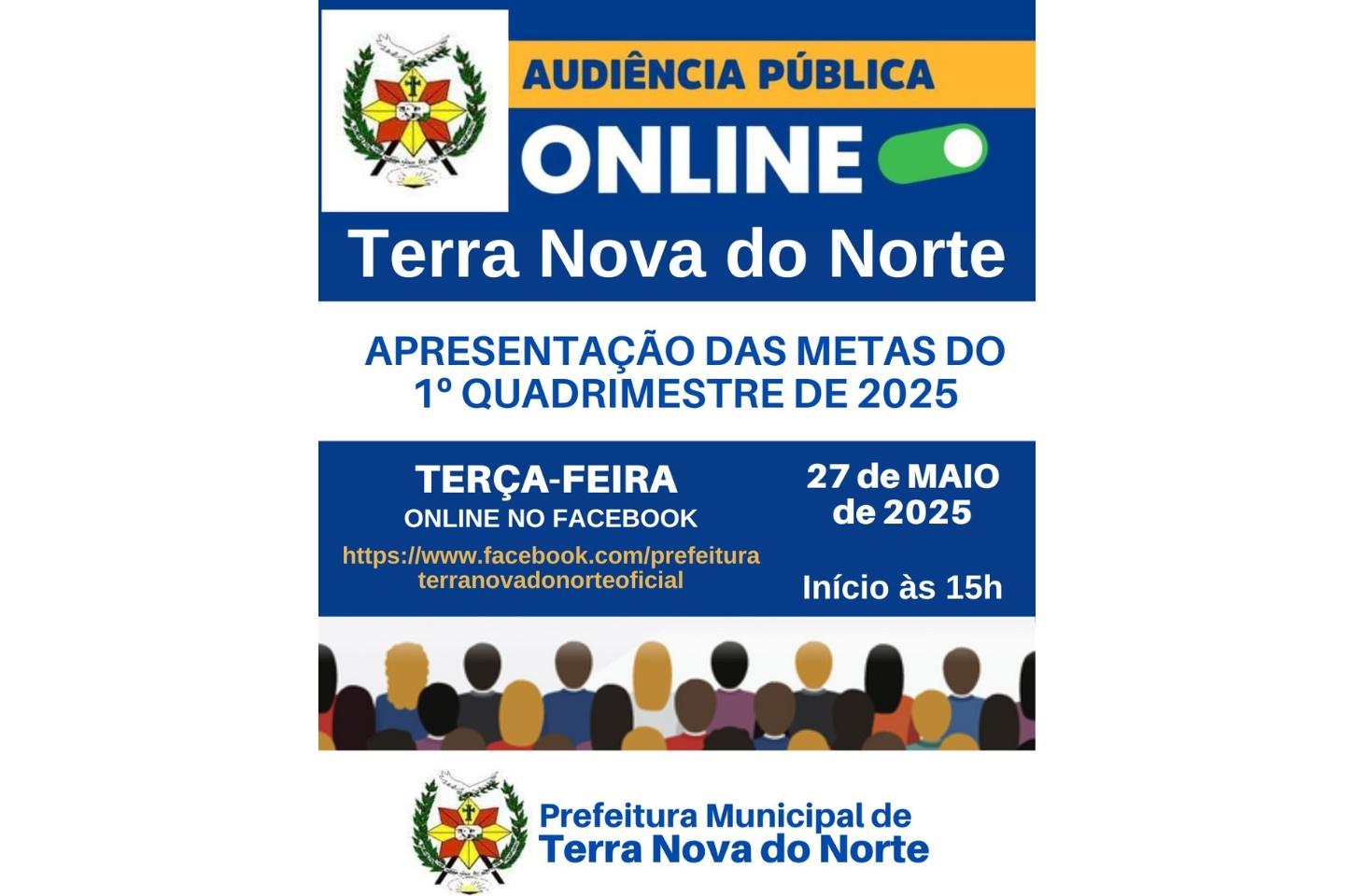 Prefeitura de Terra Nova do Norte convoca população para Audiência Pública sobre Metas Fiscais