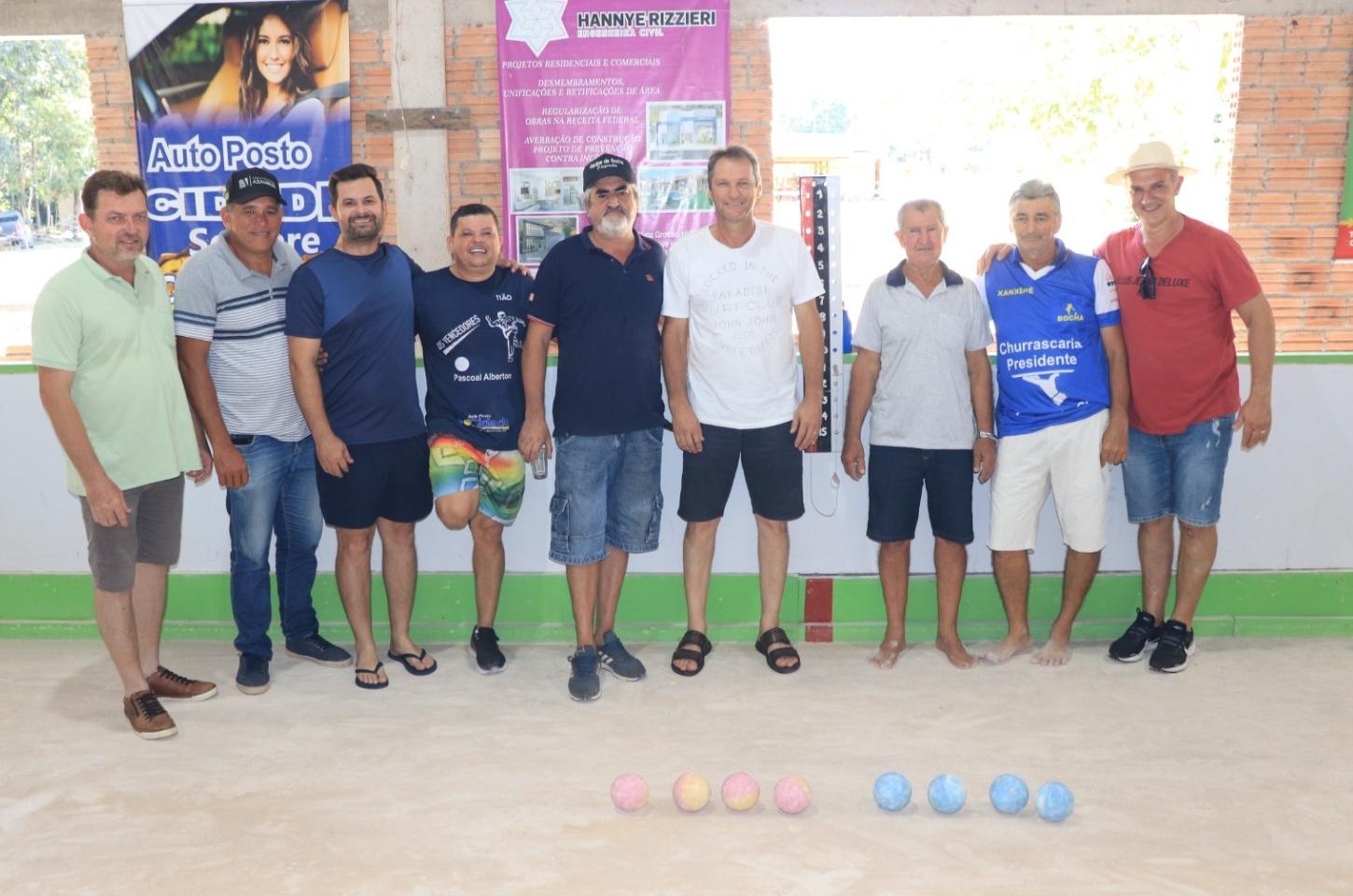 Tião e Isaías são campeões do 1º Campeonato Municipal de Bocha Rolada de Terra Nova do Norte