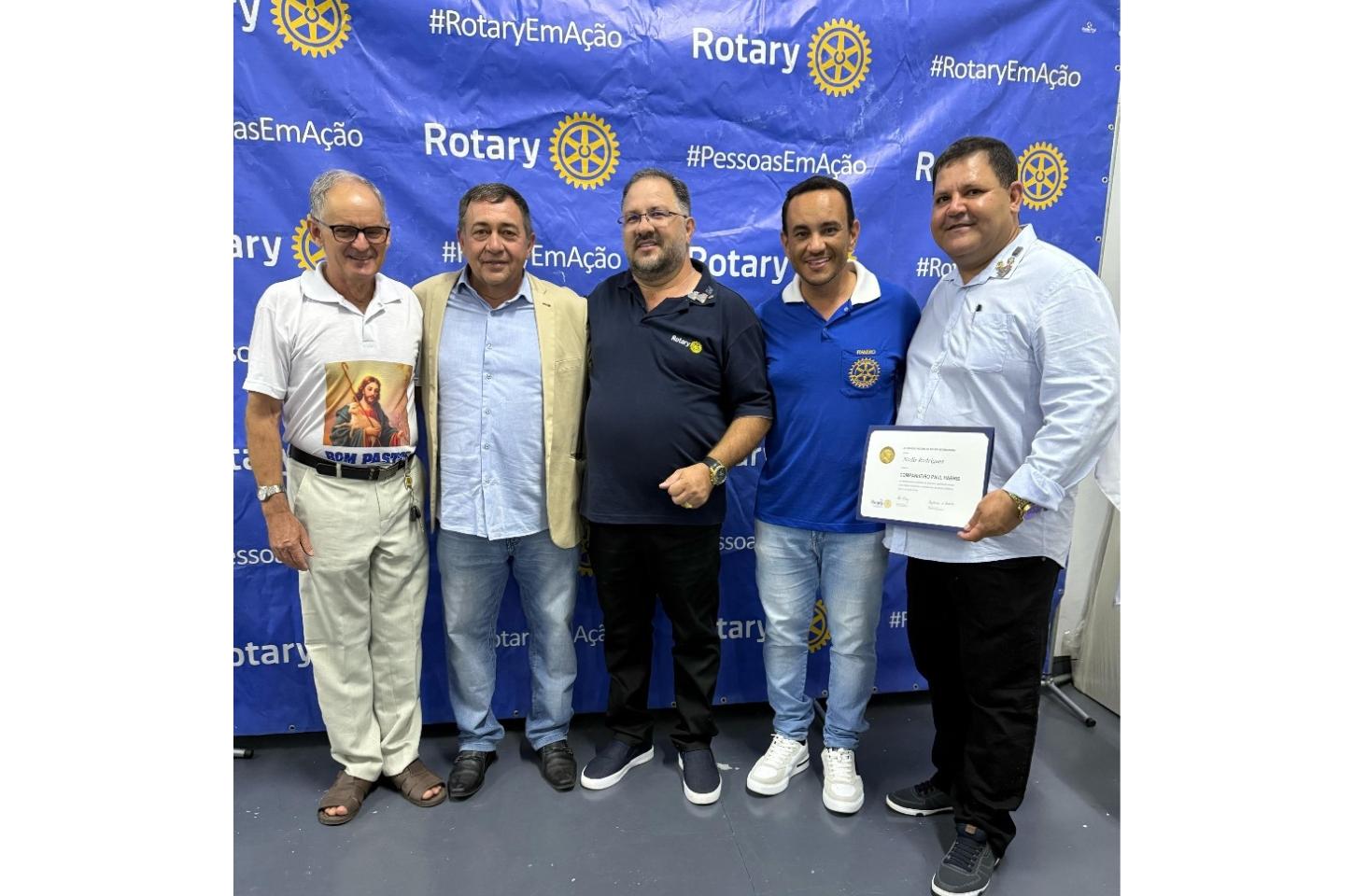 Joelson de Lima é empossado como novo presidente do Rotary Clube em Terra Nova