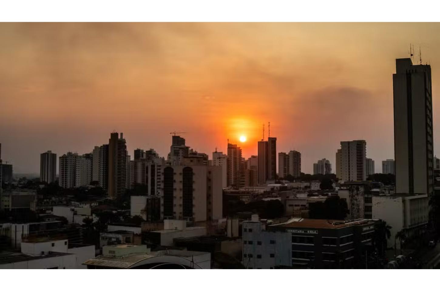 Cuiabá atinge novo recorde de calor e se torna a capital brasileira mais seca do dia