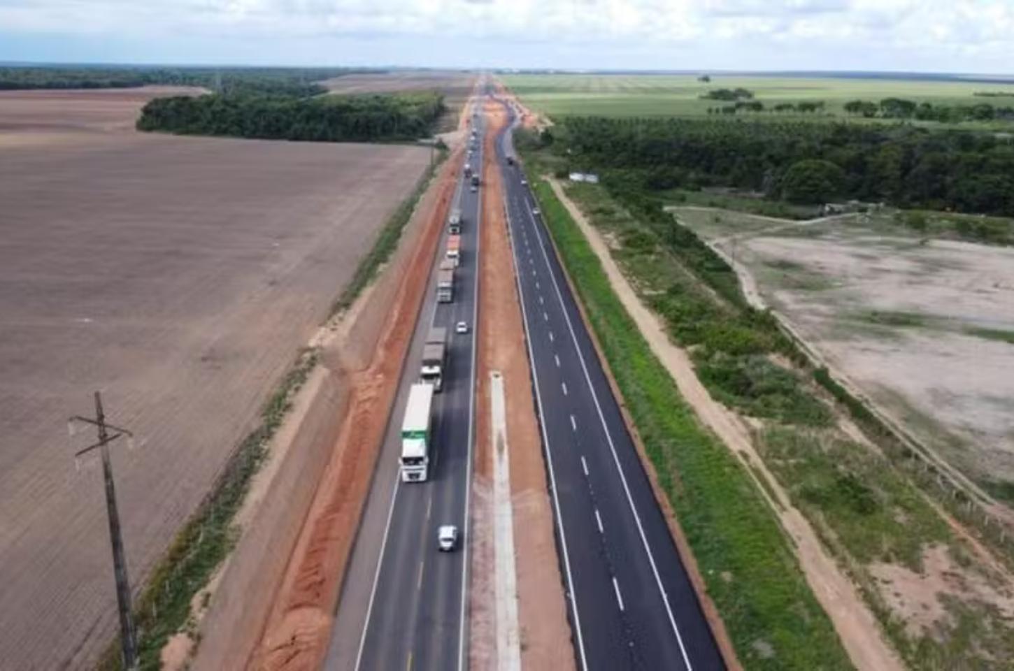 Trânsito será desviado para pista recém-construída na BR-163 a partir desta quarta-feira (29) em Sorriso (MT); veja trechos