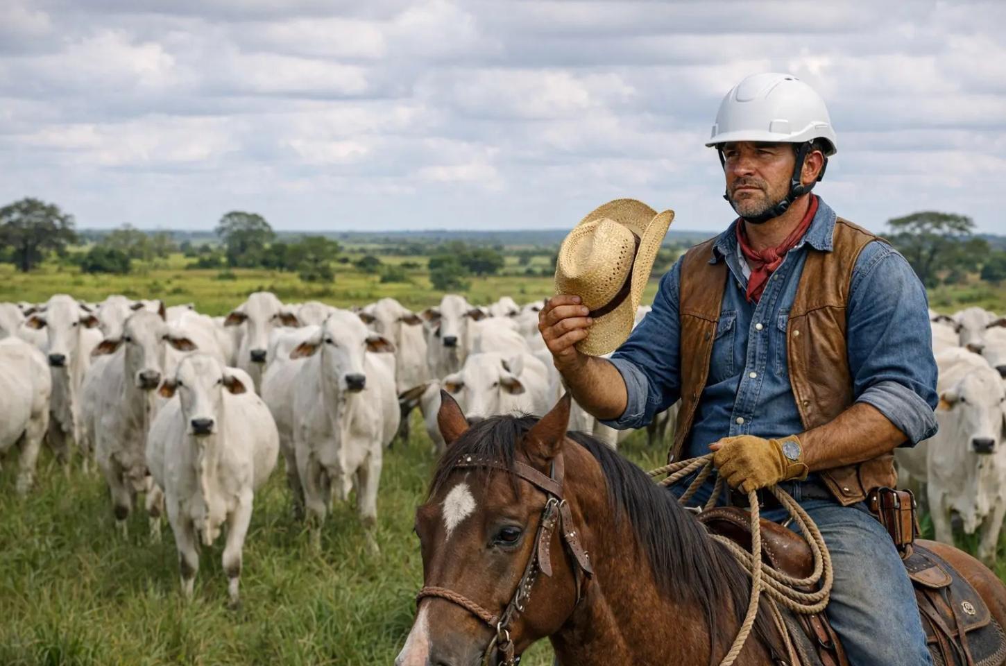 Lei obriga peão a trocar chapéu por capacete sob pena de multa para fazendas