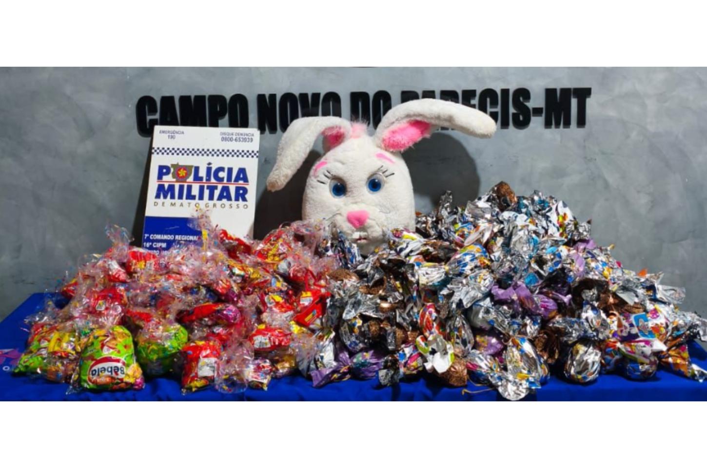 Polícia Militar frustra evento e apreende ovos de Páscoa que seriam distribuídos por facção
